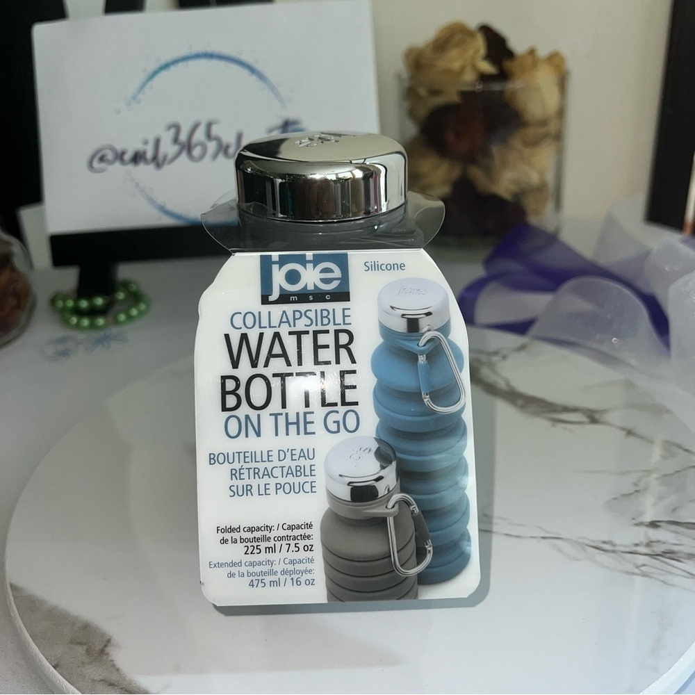 Joie Collapsible Water Bottle - Gray - Picture 3 of 7
